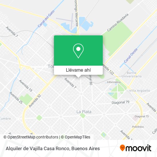 Mapa de Alquiler de Vajilla Casa Ronco
