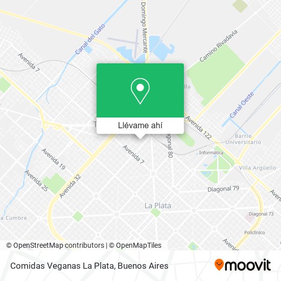 Mapa de Comidas Veganas La Plata