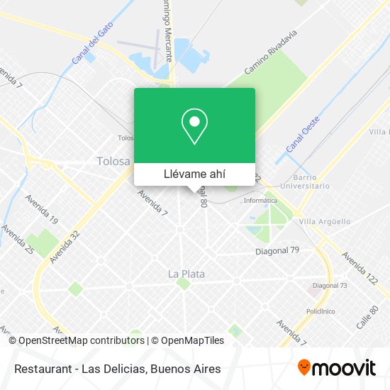 Mapa de Restaurant - Las Delicias