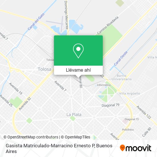 Mapa de Gasista Matriculado-Marracino Ernesto P