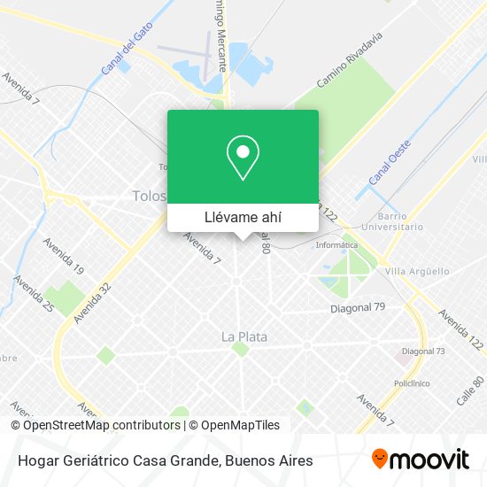 Mapa de Hogar Geriátrico Casa Grande