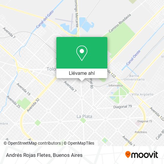 Mapa de Andrés Rojas Fletes