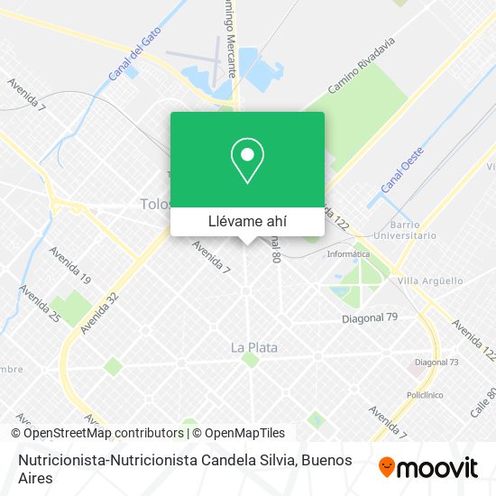 Mapa de Nutricionista-Nutricionista Candela Silvia