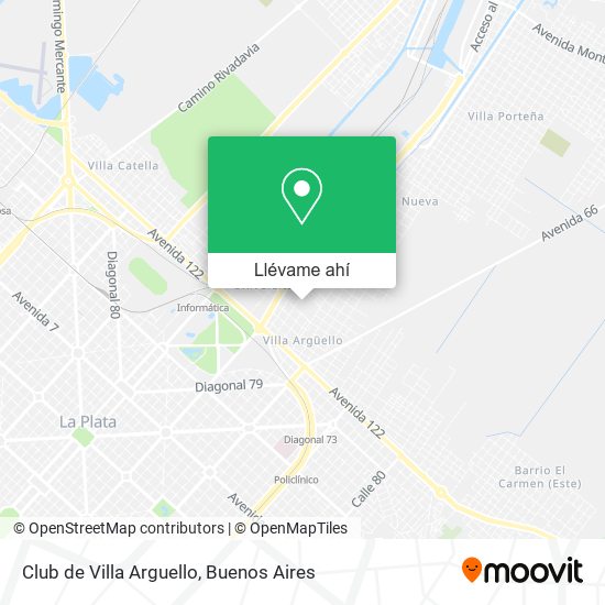 Mapa de Club de Villa Arguello