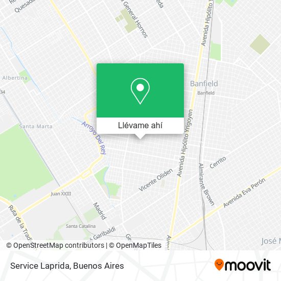 Mapa de Service Laprida