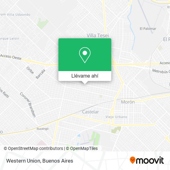 Mapa de Western Union