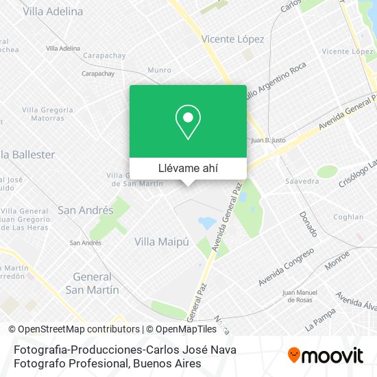 Mapa de Fotografia-Producciones-Carlos José Nava Fotografo Profesional