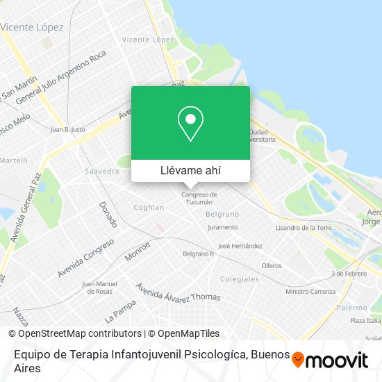 Mapa de Equipo de Terapia Infantojuvenil Psicologíca