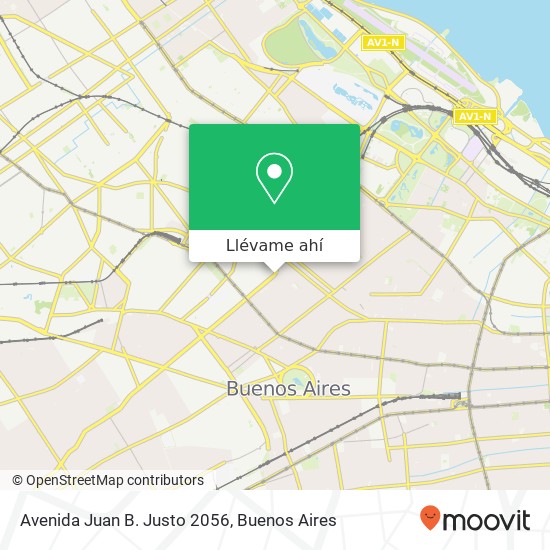 Mapa de Avenida Juan B. Justo 2056