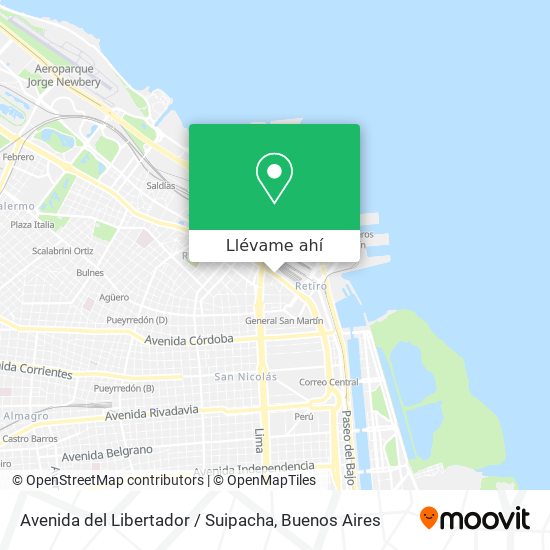 Mapa de Avenida del Libertador / Suipacha