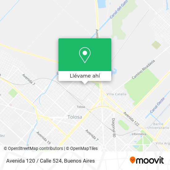 Mapa de Avenida 120 / Calle 524