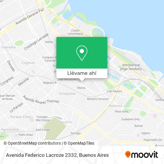 Mapa de Avenida Federico Lacroze 2332