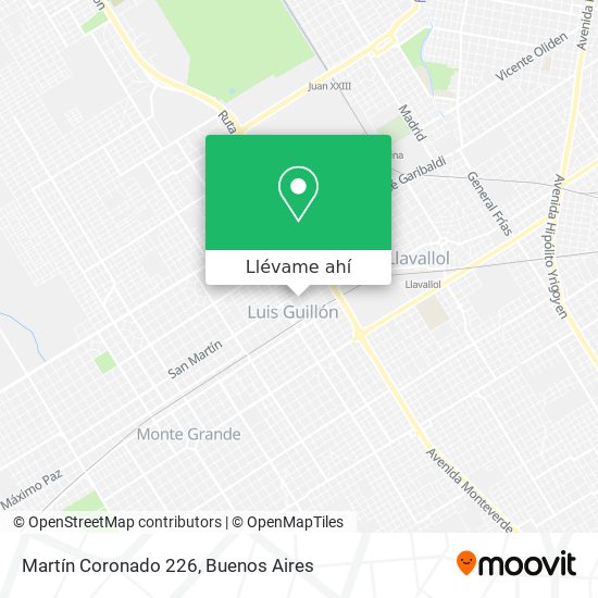Mapa de Martín Coronado 226