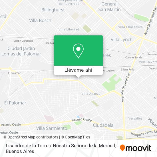 Mapa de Lisandro de la Torre / Nuestra Señora de la Merced