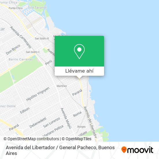 Mapa de Avenida del Libertador / General Pacheco