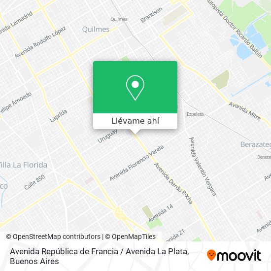 Mapa de Avenida República de Francia / Avenida La Plata