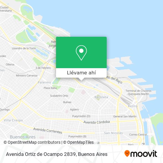 Mapa de Avenida Ortíz de Ocampo 2839