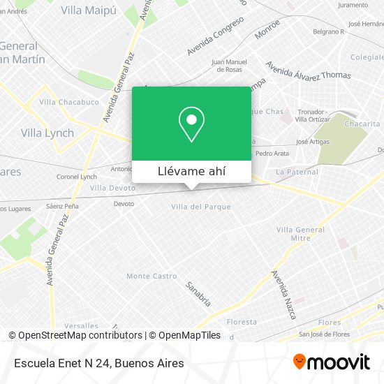 Mapa de Escuela Enet N 24