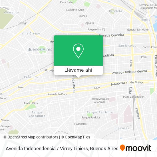 Mapa de Avenida Independencia / Virrey Liniers
