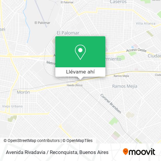 Mapa de Avenida Rivadavia / Reconquista