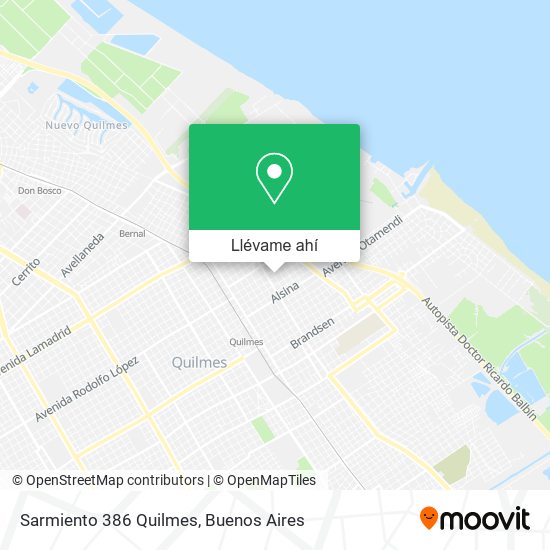 Mapa de Sarmiento 386  Quilmes