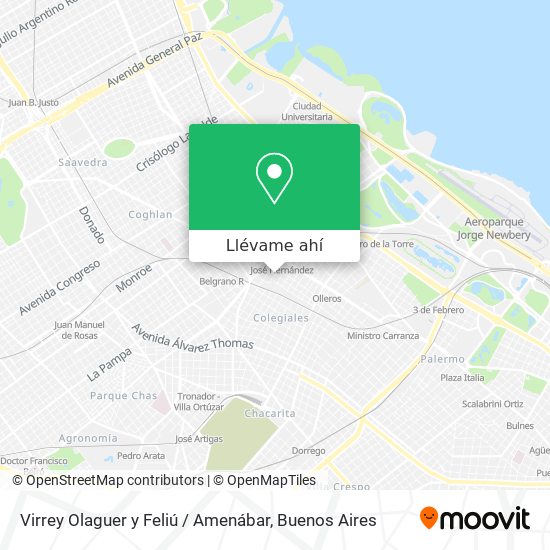 Mapa de Virrey Olaguer y Feliú / Amenábar