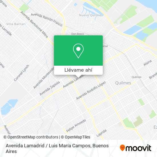 Mapa de Avenida Lamadrid / Luis María Campos