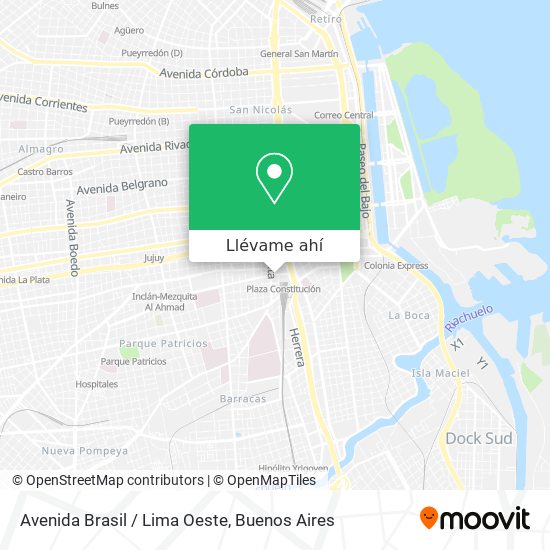 Mapa de Avenida Brasil / Lima Oeste