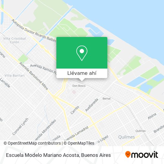 Mapa de Escuela Modelo Mariano Acosta