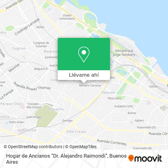 Mapa de Hogar de Ancianos “Dr. Alejandro Raimondi”