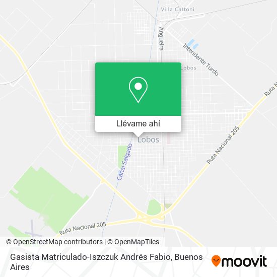 Mapa de Gasista Matriculado-Iszczuk Andrés Fabio