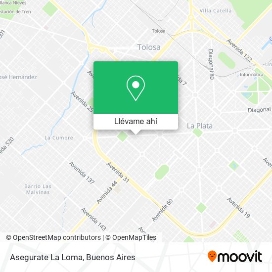 Mapa de Asegurate La Loma