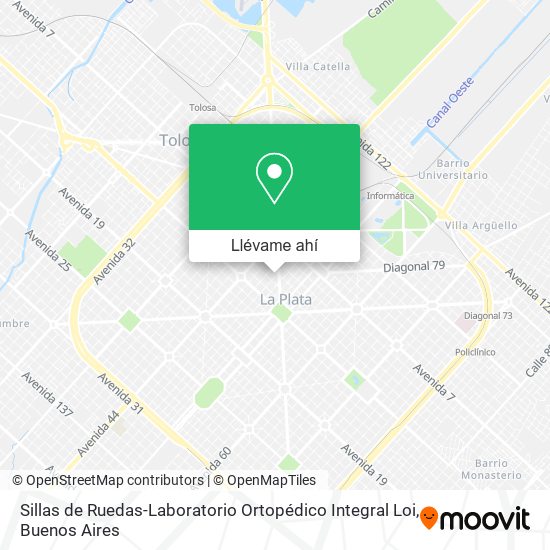 Mapa de Sillas de Ruedas-Laboratorio Ortopédico Integral Loi