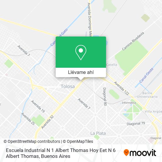 Mapa de Escuela Industrial N 1 Albert Thomas Hoy Eet N 6 Albert Thomas