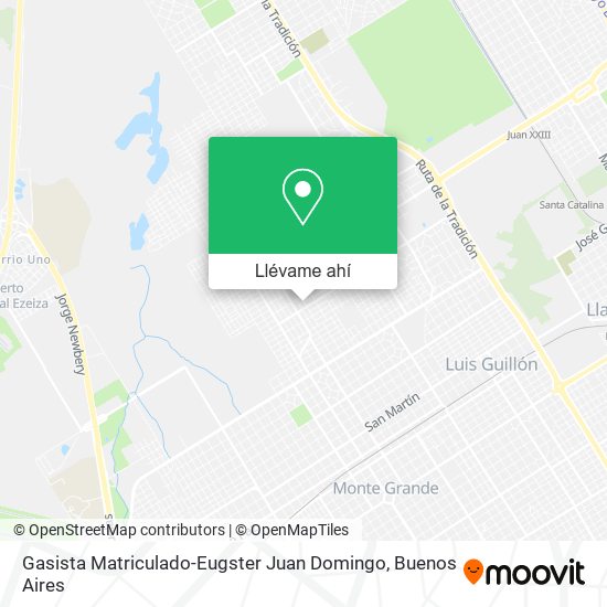 Mapa de Gasista Matriculado-Eugster Juan Domingo