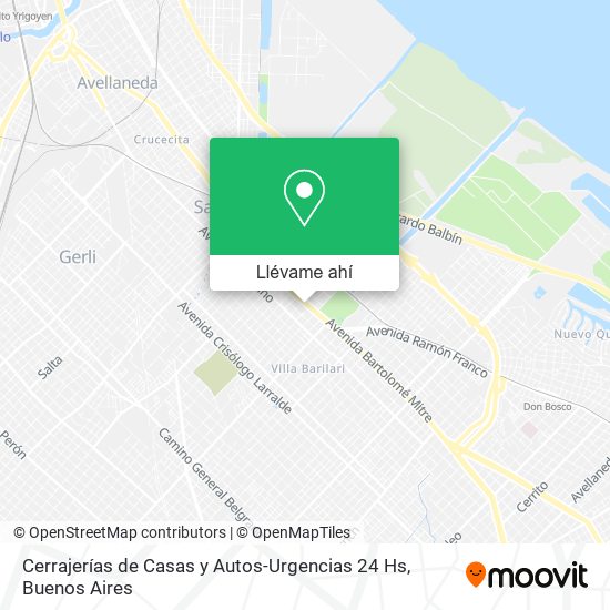 Mapa de Cerrajerías de Casas y Autos-Urgencias 24 Hs