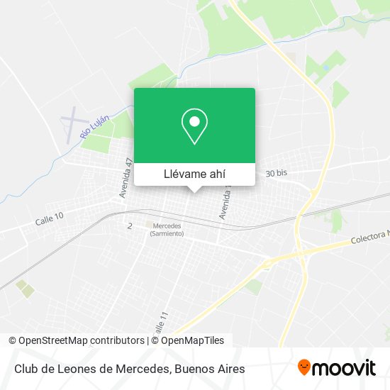 Mapa de Club de Leones de Mercedes