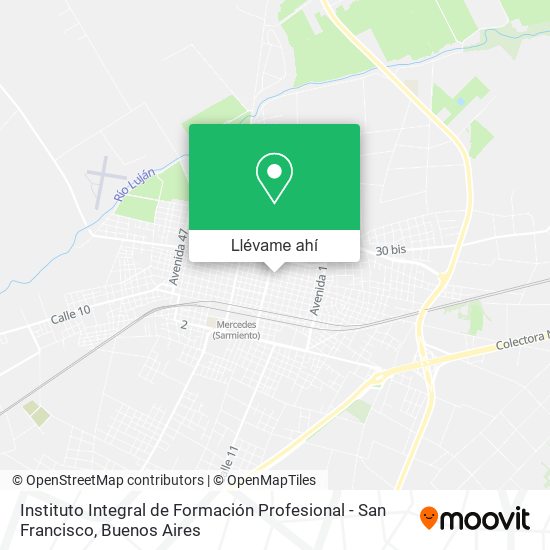 Mapa de Instituto Integral de Formación Profesional - San Francisco