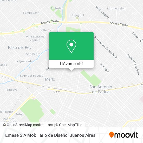 Mapa de Emese S.A Mobiliario de Diseño