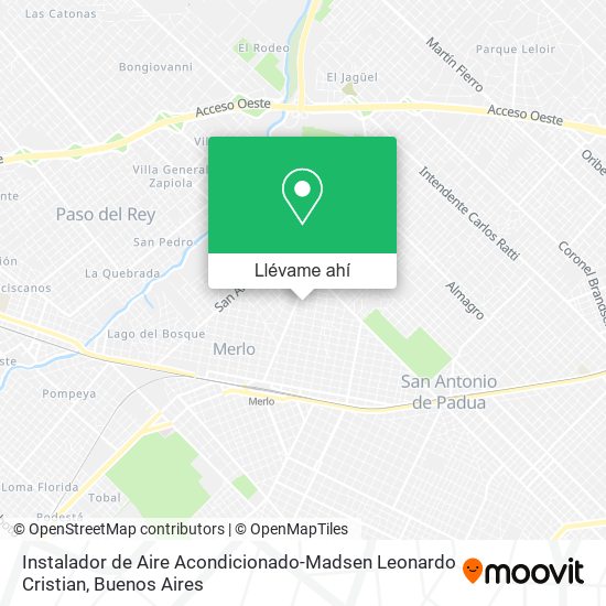 Mapa de Instalador de Aire Acondicionado-Madsen Leonardo Cristian