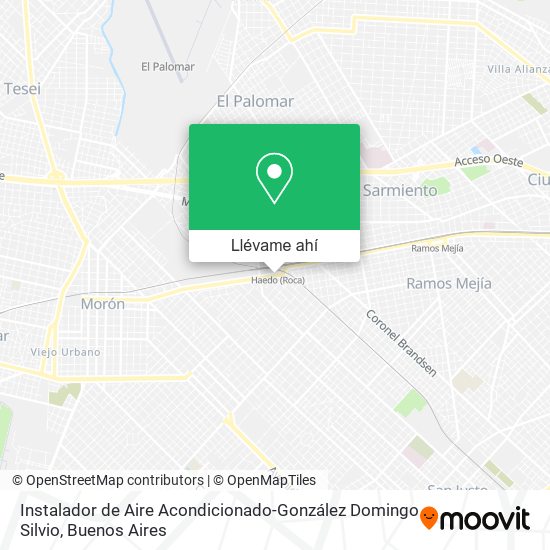 Mapa de Instalador de Aire Acondicionado-González Domingo Silvio