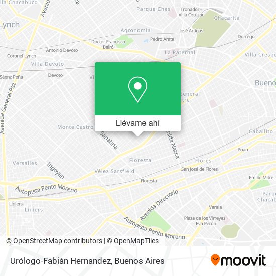 Mapa de Urólogo-Fabián Hernandez