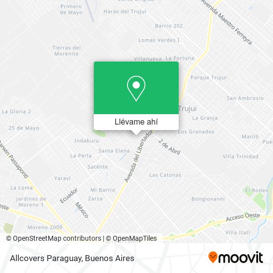 Mapa de Allcovers Paraguay