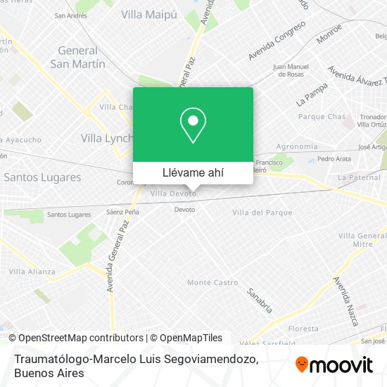 Mapa de Traumatólogo-Marcelo Luis Segoviamendozo