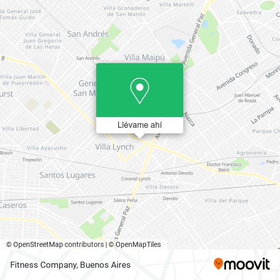 Mapa de Fitness Company