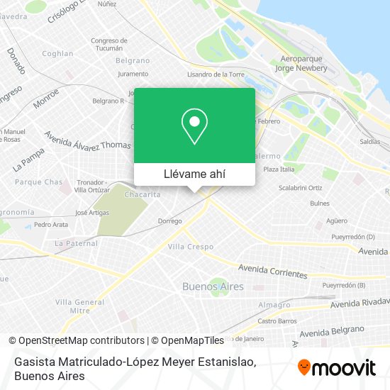 Mapa de Gasista Matriculado-López Meyer Estanislao