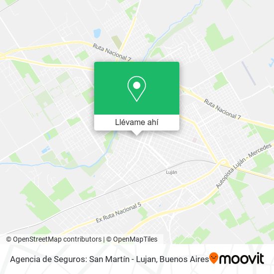 Mapa de Agencia de Seguros: San Martín - Lujan