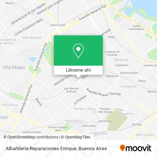 Mapa de Albañilería-Reparaciones Enrique