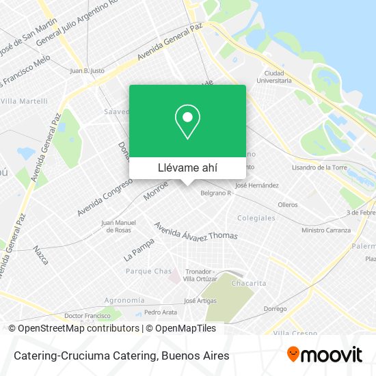 Mapa de Catering-Cruciuma Catering