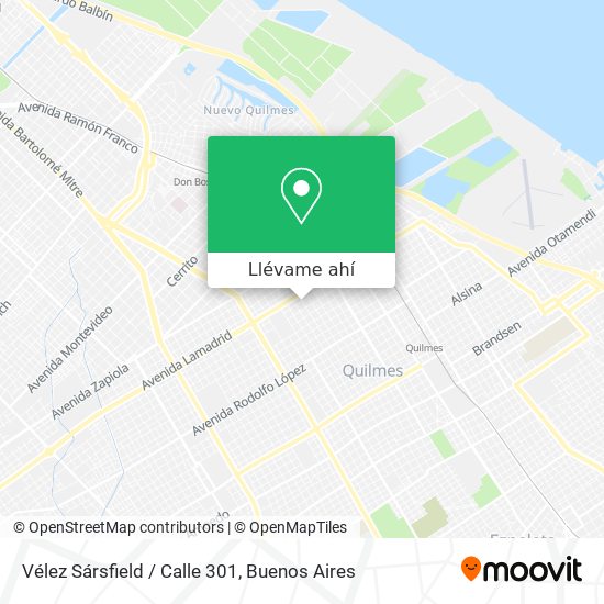 Mapa de Vélez Sársfield / Calle 301